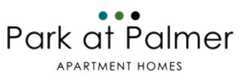 A logo for Park at Palmer apartment homes.